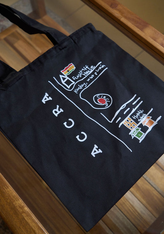 Accra Map Tote Bag | Wollo