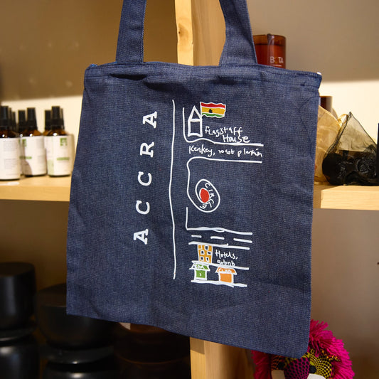 Accra Map Tote Bag | Wollo